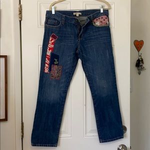 CAbi patchwork boho jeans